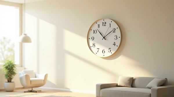 Optimiser votre espace avec une horloge murale silencieuse